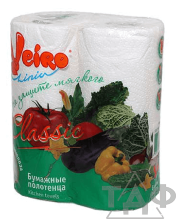 Полотенца рулонные Linia Veiro 2х-сл 2шт (12/кор)