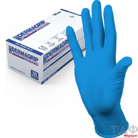 Перчатки латекс  Dermagrip р-р XL High Risk  25 пар