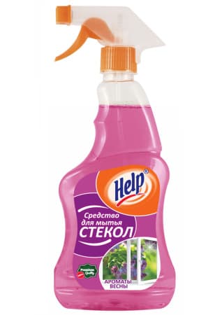 Ср-во д/стекла Хелп с пульвер. Аром.весны 750мл/12