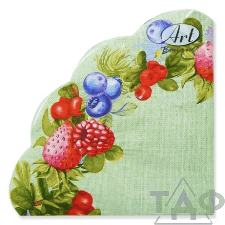 Ягодное ассорти 3-сл.12л. Салфетки Art Bouquet Rondo /15